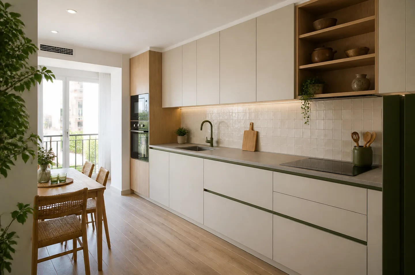 Cocina renovada en Valencia